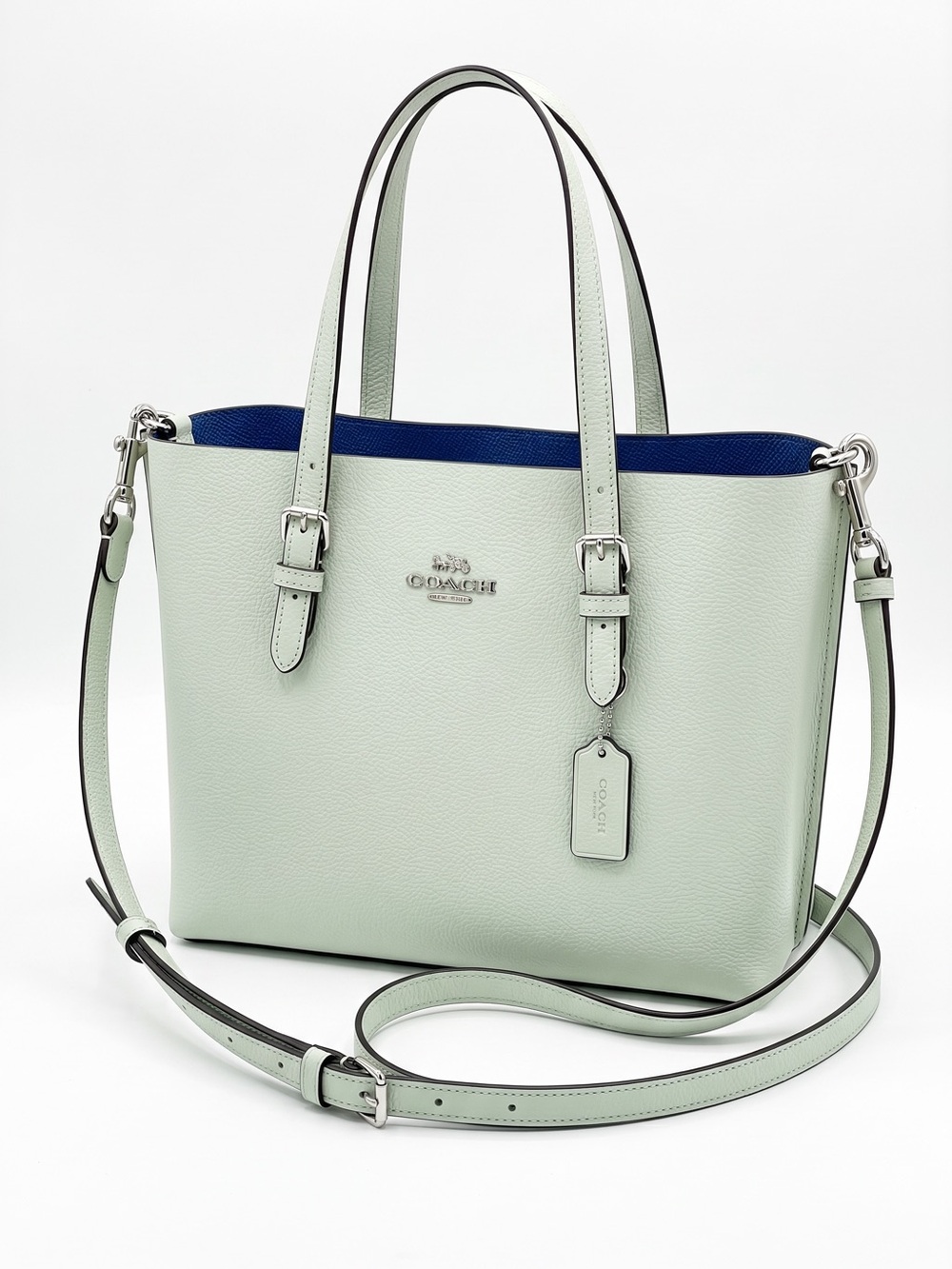 Coach Mollie Tote Bag 25 & Detachable Crossbody in the Shade Pale Pistachio